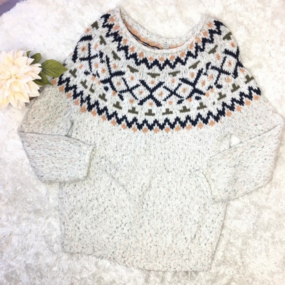 UO Oversized Fair Isle Sweater - Picture 4 of 8